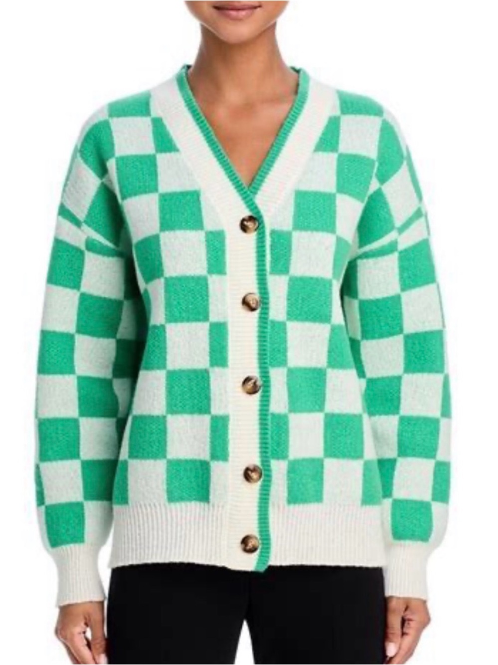 AQUA | Checkered Cardigan NWT SZ SMALL